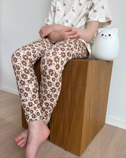Leichte Leggins für Kinder / Mädchen mit Sonnenblumen Muster