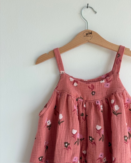 Sommerkleid Marsala Blumen – Bild 4