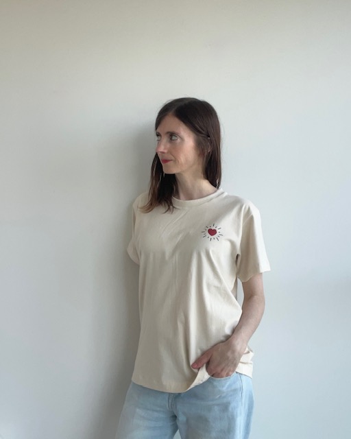 Jersey Classic T-Shirt mit Herz – Bild 2