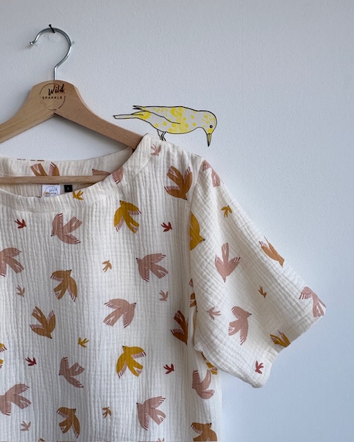 T-Shirt Vogelmuster – Bild 3