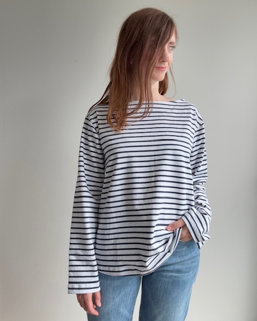 Marine T-Shirt Handgemacht